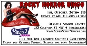 Rocky Horror Bingo @ Olympia Senior Center | Olympia | Washington | United States