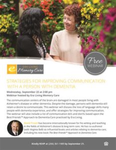 Webinar: Strategies for Improving Communication with a Person with Dementia @ | | |